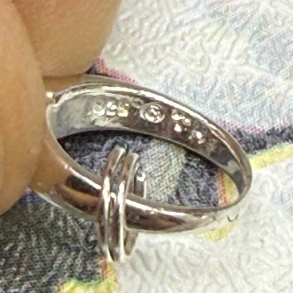 ⭐️Sterling silver cubic zirconia charm engagement ring charm - Picture 8 of 11